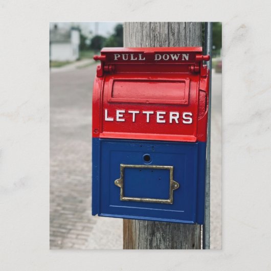 Carte Postale Boîte aux lettres vintage (Devant)