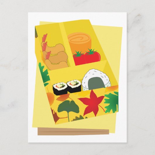 Carte Postale Boîte Bento (Devant)