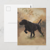 Carte Postale Boîte cadeau German Shorthaired Pointer prêt à cha (Devant / Derrière)