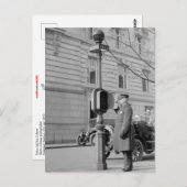 Carte Postale Boîte d'appel de police (Devant / Derrière)