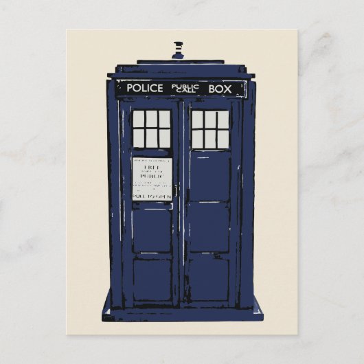 Carte Postale Boîte d'appel publique de police (Devant)