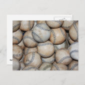 Carte Postale Boîte de Baseballs (Devant / Derrière)