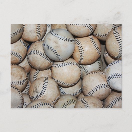 Carte Postale Boîte de Baseballs (Devant)
