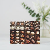 Carte Postale Boîte de chocolat (Debout devant)