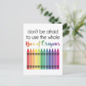 Carte Postale Boîte De Crayons (Debout devant)