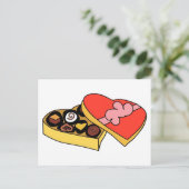 Carte Postale Boîte de dessin au chocolat (Debout devant)