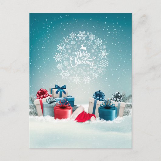 Carte Postale Boîte de Noël (Devant)
