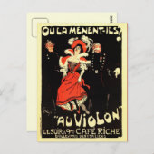 Carte Postale boîte de nuit vintage Belle Epoque (Devant / Derrière)