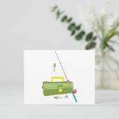 Carte Postale Boîte de poisson et de chaîne (Debout devant)