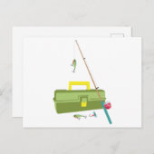 Carte Postale Boîte de poisson et de chaîne (Devant / Derrière)