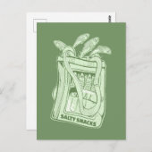 Carte Postale Boîte de sardines snack salé (Devant / Derrière)