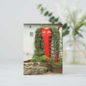 Carte Postale Boîte de téléphone rouge (Debout devant)