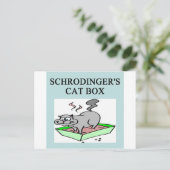 Carte Postale boîte du chat de Schrödinger (Debout devant)