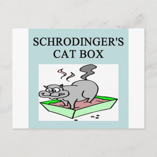 Carte Postale boîte du chat de Schrödinger (Devant)