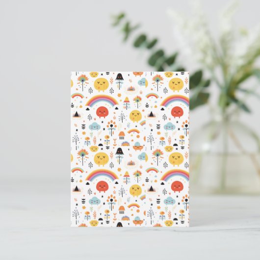 Carte Postale Boite moderne Orange et citrouille noir (Debout devant)