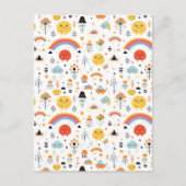 Carte Postale Boite moderne Orange et citrouille noir (Devant)