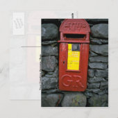 Carte Postale Boîte postale montée sur le mur (Devant / Derrière)
