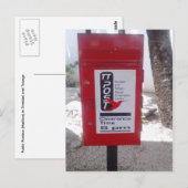 Carte Postale Boîte postale publique (boîte aux lettres) à Trini (Devant / Derrière)