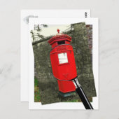 Carte Postale Boîte postale victorienne - Château de Berkeley (Devant / Derrière)