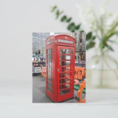 Carte Postale boîte téléphonique (Debout devant)