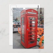Carte Postale boîte téléphonique (Devant / Derrière)