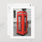 Carte Postale Boîte téléphonique Londres (Devant / Derrière)