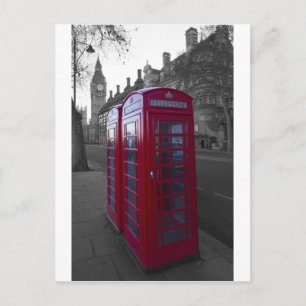 Carte Postale Boîte téléphonique rouge Londres