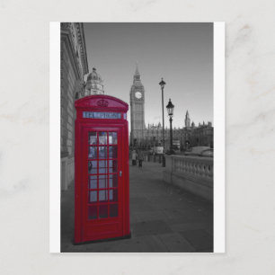 Carte Postale Boîte téléphonique rouge Londres