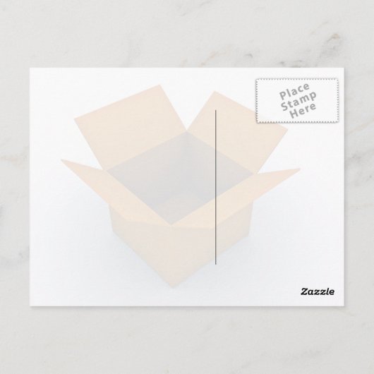 Carte Postale Boîte vide numérique (Dos)