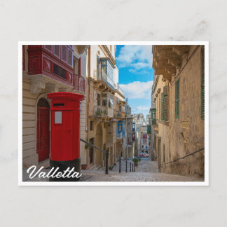 Carte Postale Boîte vintage rouge à Malte