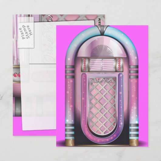 Carte Postale BoîteJuke (Devant / Derrière)