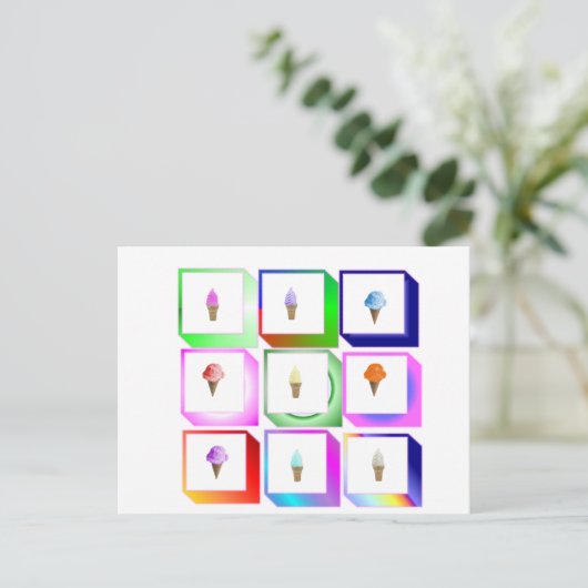 Carte Postale boîtes à glace (Debout devant)