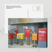 Carte Postale Boîtes aux lettres du monde entier (Devant / Derrière)