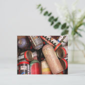 Carte Postale Boîtes de conserve (Debout devant)