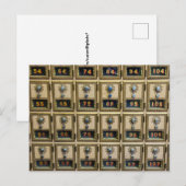 Carte Postale Boîtes de verrou combiné de poste (Devant / Derrière)
