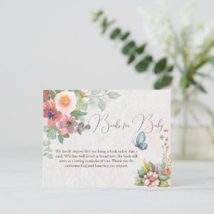 Carte Postale Boîtier de douche pour bébé floral