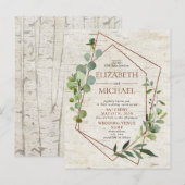 Carte postale Boîtier en cuivre rustique géométriq (Devant / Derrière)