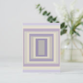 Carte Postale Boîtier En Lavande Grise De Chalk Conception géomé (Debout devant)