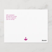 Carte Postale Bokeh allume la lampe de Diwali (Dos)