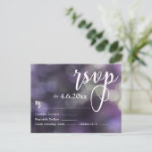 Carte Postale Bokeh clair et typographie 32 RSVP (Debout devant)