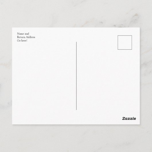 Carte Postale Bokeh clair et typographie 32 RSVP (Dos)