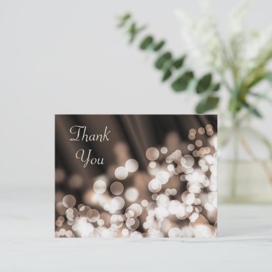 Carte Postale Bokeh effet texture.Merci. (Debout devant)