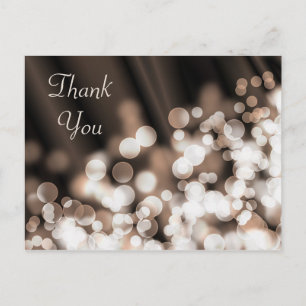 Carte Postale Bokeh effet texture.Merci.