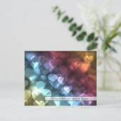 Carte postale Bokeh Hearts Valentine (Debout devant)