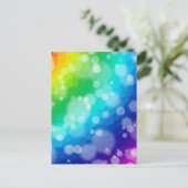 Carte Postale Bokeh Rainbow Motif (Debout devant)