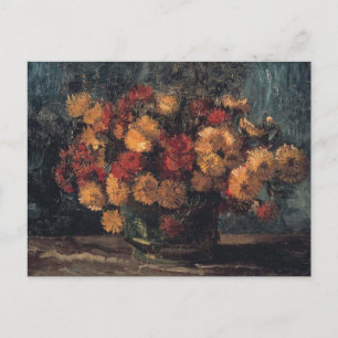 Carte Postale Bol avec Chrysanthèmes par Vincent Van Gogh