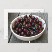 Carte Postale Bol de cerises (Devant / Derrière)