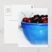 Carte Postale Bol de cerises (Devant / Derrière)
