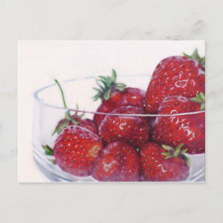 Carte Postale Bol de fraises