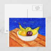 Carte Postale Bol de fruits (Devant / Derrière)